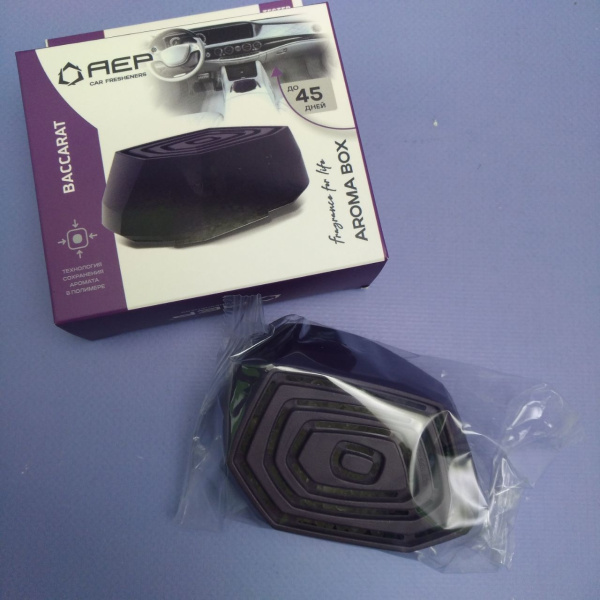 Ароматизатор воздуха на приборную панель AROMA BOX, гранулы в полимере